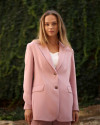 Allice Toz Pembe Blazer Ceket Allice Toz Pembe Blazer Ceket