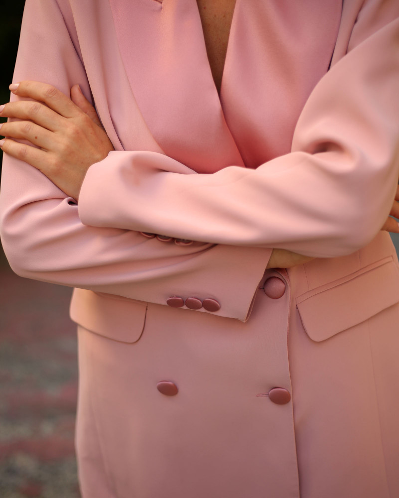 Anna Black Pembe Blazer Ceket Anna Black Pembe Blazer Ceket