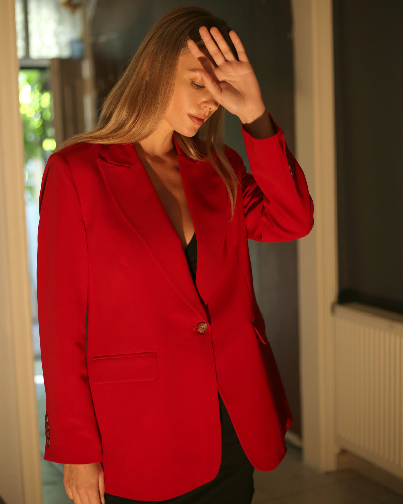 Milena Kırmızı Blazer Ceket Milena Kırmızı Blazer Ceket