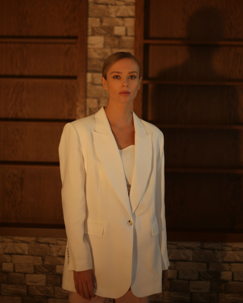 Milena Beyaz Blazer Ceket Milena Beyaz Blazer Ceket