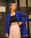 Milena Saks Mavisi Blazer Ceket Milena Saks Mavisi Blazer Ceket