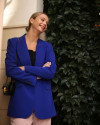Milena Saks Mavisi Blazer Ceket Milena Saks Mavisi Blazer Ceket