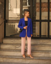 Milena Saks Mavisi Blazer Ceket Milena Saks Mavisi Blazer Ceket