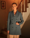 Anna Black Petrol Mavisi Blazer Ceket Anna Black Petrol Mavisi Blazer Ceket